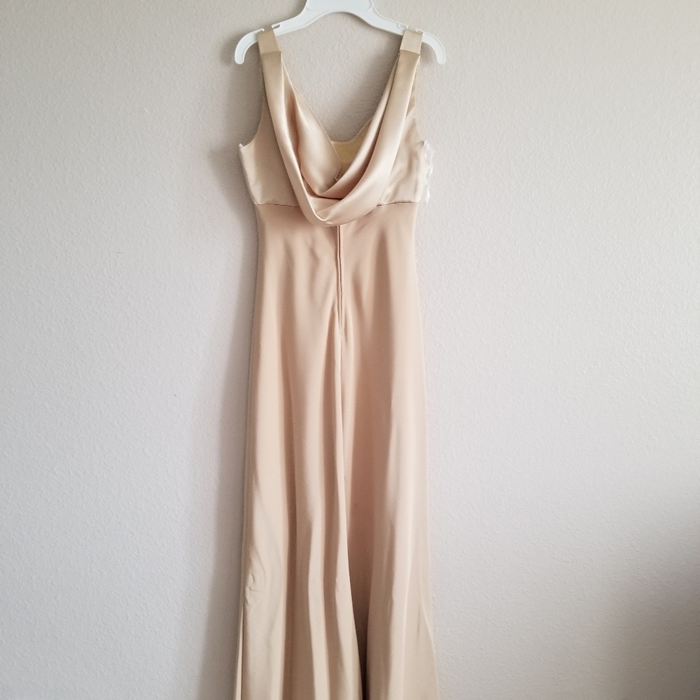 Gold bridesmaid / prom dress